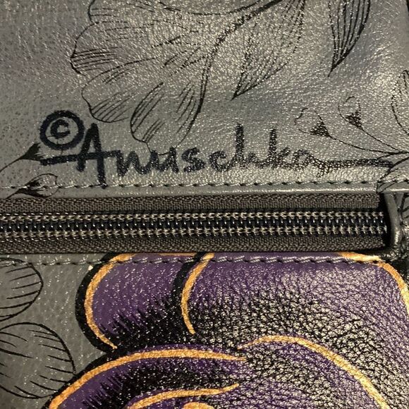 Anuschka Floral Paradise hand painted leather hobo bag - Picture 6 of 12